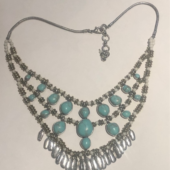 Turquoise Bib Necklace - Picture 5 of 5